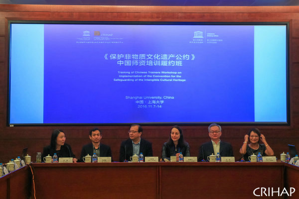 亞太中心在上海舉辦《保護非物質(zhì)文化遺產(chǎn)公約》中國師資培訓(xùn)履約班