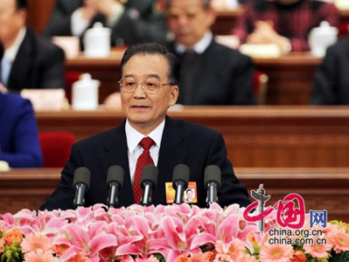全國人大會議開幕 溫家寶作政府工作報告(全文)