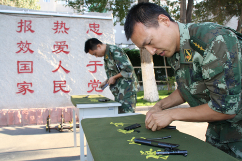 新疆公安邊防總隊(duì)后勤基地技能練兵謀打贏