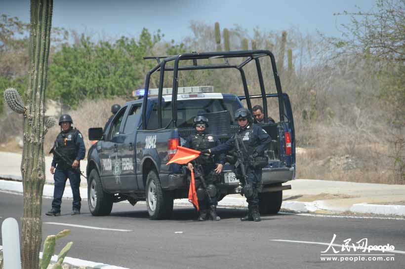 墨西哥警方嚴(yán)防死守保G20安全