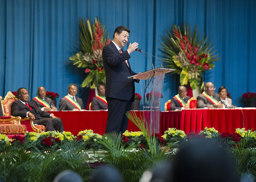 習(xí)近平在剛果共和國議會(huì)發(fā)表演講 共同譜寫中非人民友誼新篇章