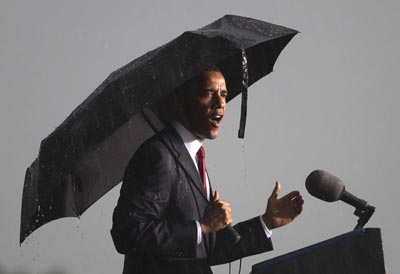 奧巴馬重要演講因暴雨推遲 參加活動地點(diǎn)惹爭議