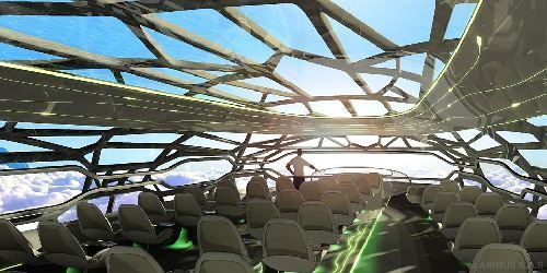 空客推出概念機(jī)艙 2050年前有望實(shí)現(xiàn)“全透明”飛行