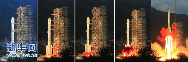 嫦娥二號衛(wèi)星準(zhǔn)確入軌 發(fā)射圓滿成功
