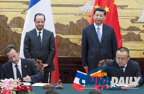 奧朗德37小時(shí)訪華收獲頗豐 法媒高度關(guān)注積極評價(jià)