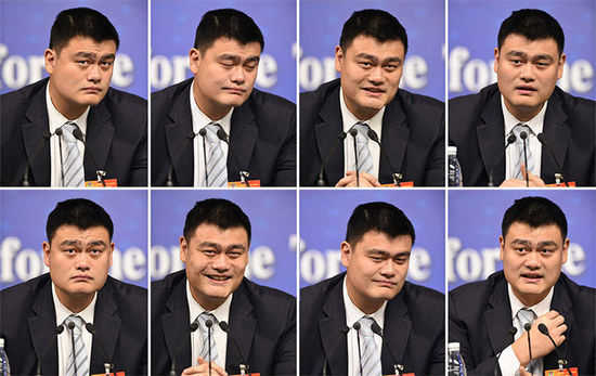 兩會(huì)花絮：外長萌手勢 姚明萌表情