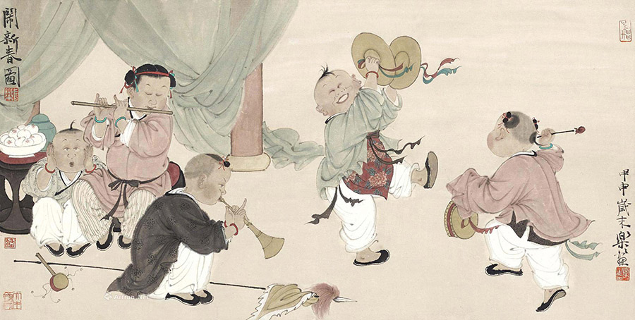 中國畫家筆下的春節(jié)（組圖）
