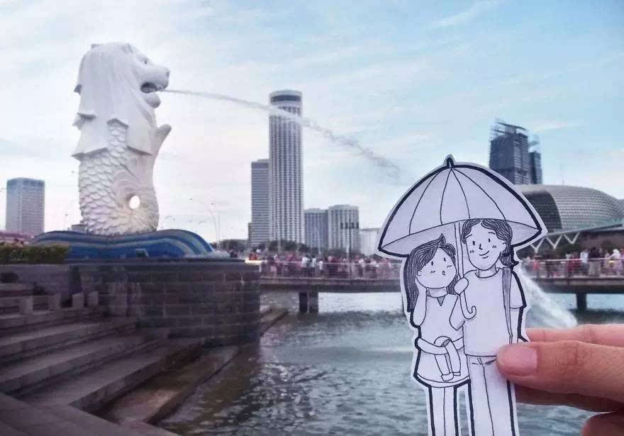 旅行時(shí)怎么秀恩愛更有新意？除了自拍還可以這么玩（組圖）