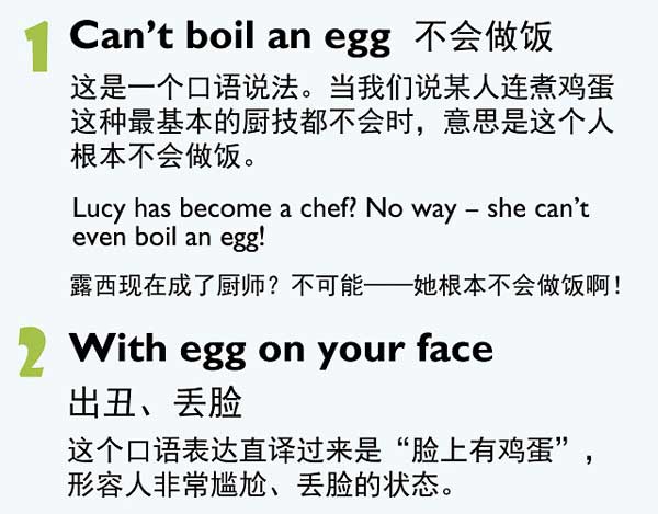 五種和“蛋”有關(guān)的英語表達
