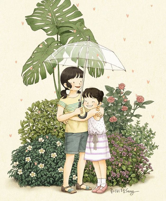 有親姐妹是什么感覺(jué)？讓插畫(huà)師來(lái)告訴你（組圖）