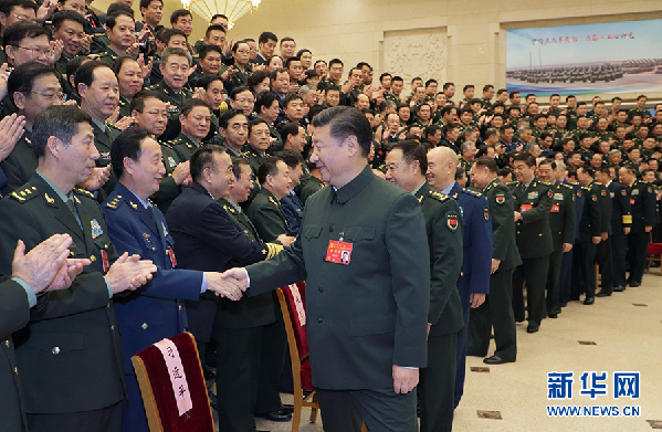 習(xí)近平：為實(shí)現(xiàn)黨在新時代的強(qiáng)軍目標(biāo)而奮斗