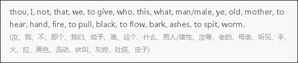世界上最古老的已知詞語(yǔ)，I,fire, mother等詞已是15000歲高齡