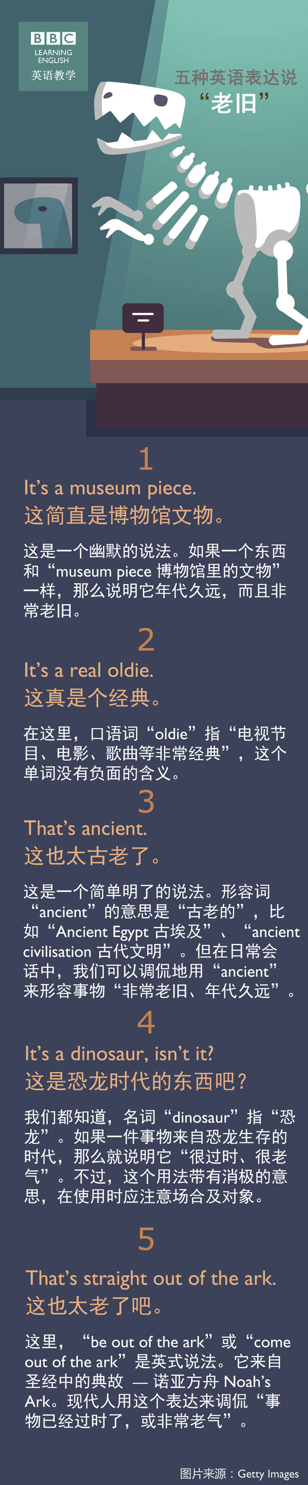 五種英語表達(dá)說事物“老舊”