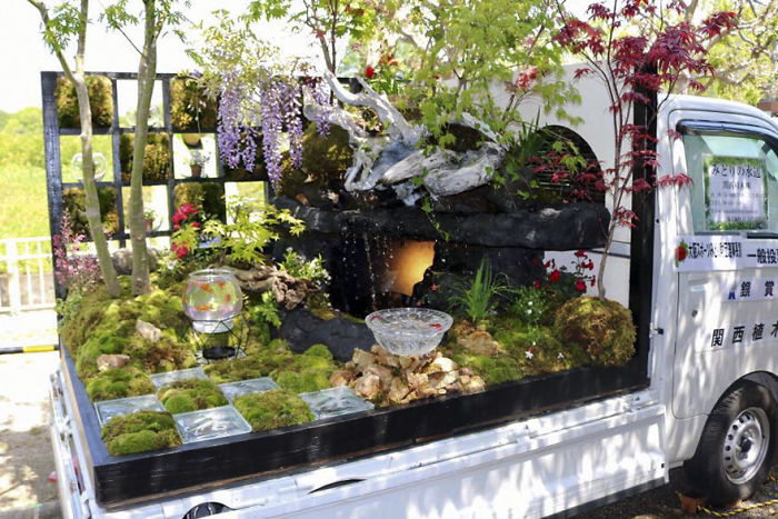 輪子上的風(fēng)景：卡車上的“后花園” 哪一個(gè)最美？（組圖）