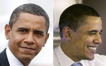 Obama's hair turns gray <BR>奧巴馬當總統(tǒng)愁出白發(fā)