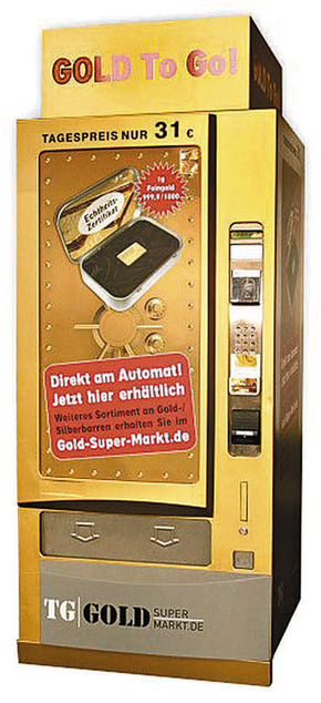 Gold bars vending machine <BR>德推出黃金販賣機(jī)(圖)